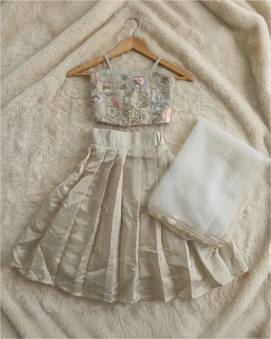 Little ivory fairy lehenga