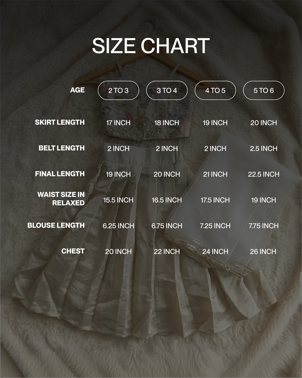 Little ivory fairy lehenga