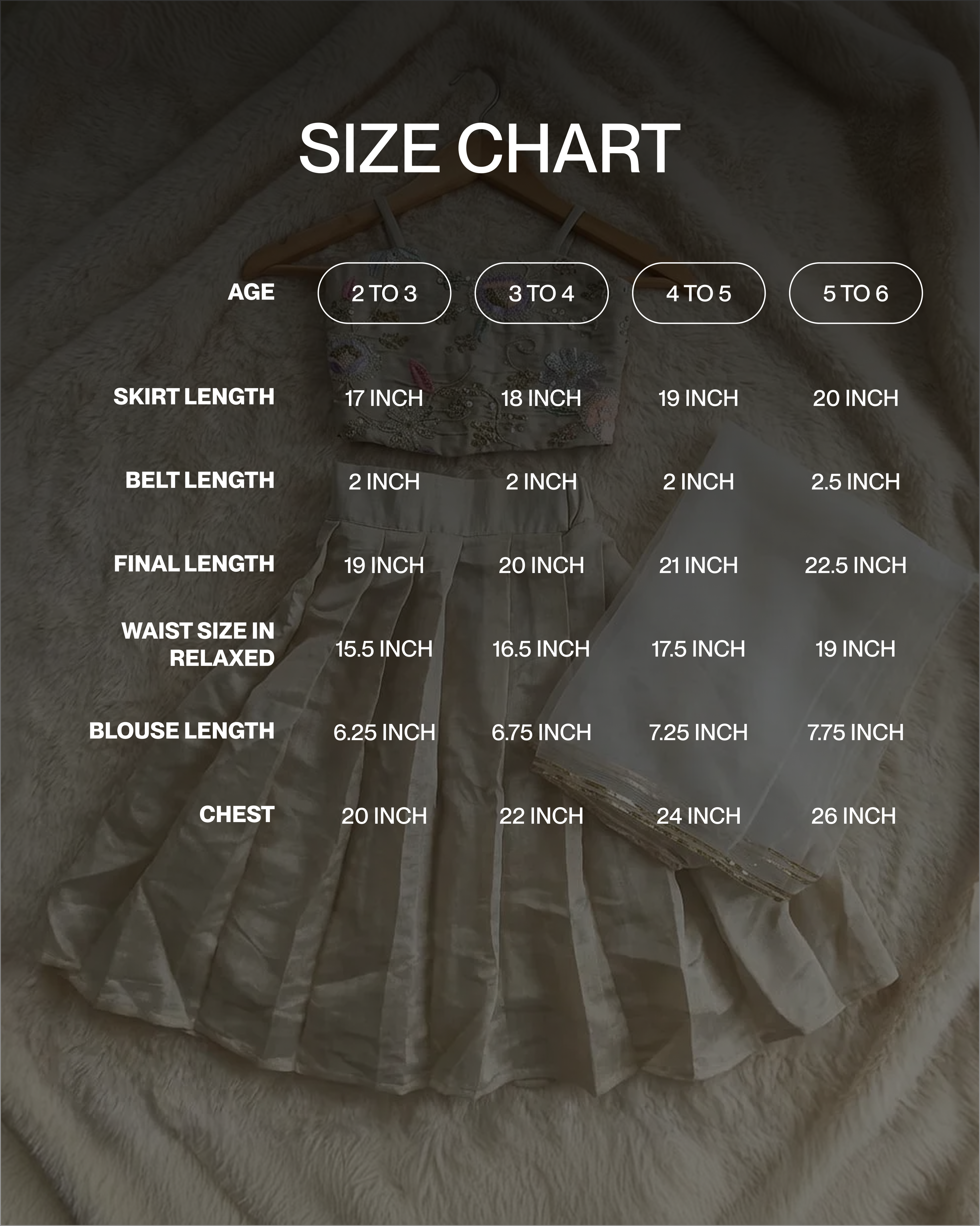 Little ivory fairy lehenga