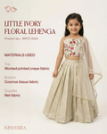 Little ivory floral lehenga
